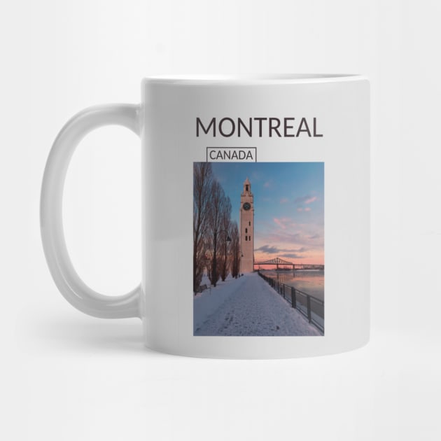 Montreal Quebec Canada Gift for Canadian Canada Day Present Souvenir T-shirt Hoodie Apparel Mug Notebook Tote Pillow Sticker Magnet by Mr. Travel Joy